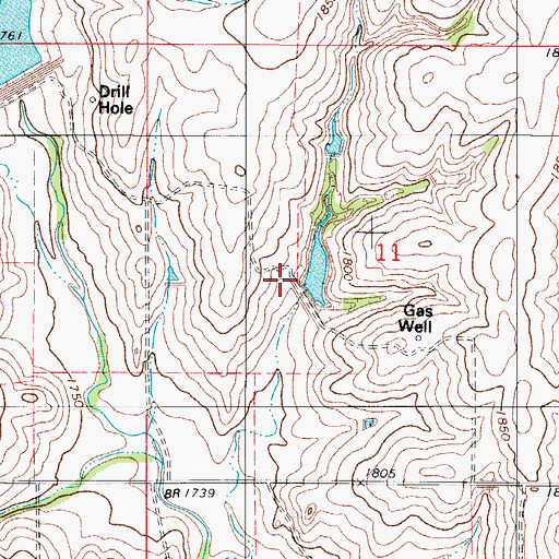 Topographic Map of Barnitz Creek Site 24 Dam, OK