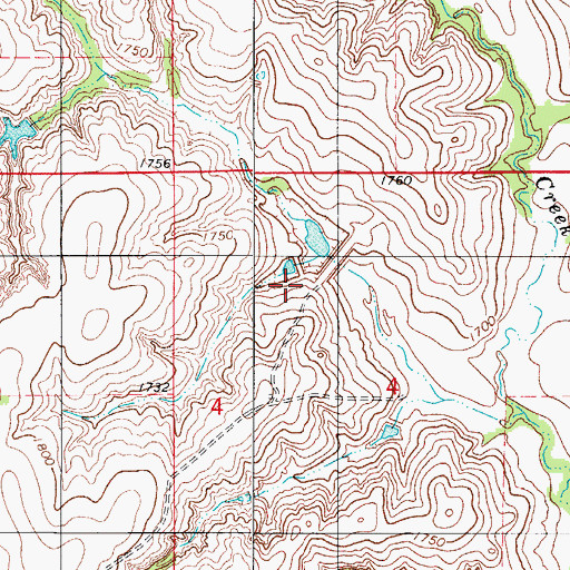 Topographic Map of Barnitz Creek Site 22 Dam, OK
