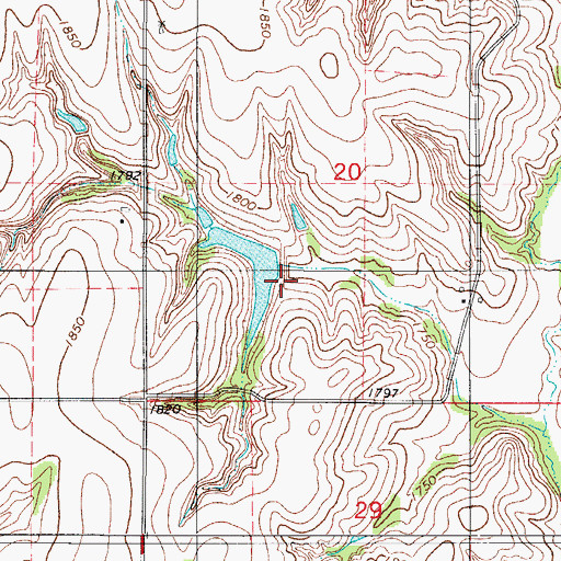 Topographic Map of Barnitz Creek Site 20 Dam, OK