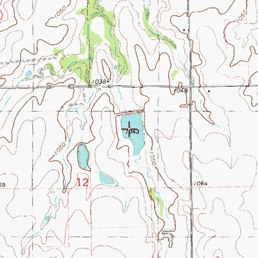 Topographic Map of Upper Red Rock Creek Site 41 Reservoir, OK