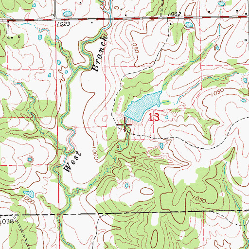 Topographic Map of Chigley Sandy Creek Site 5 Dam, OK