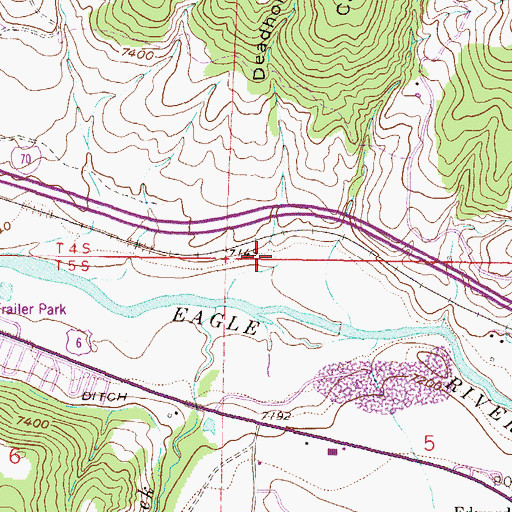 Topographic Map of Deadhorse Gulch, CO