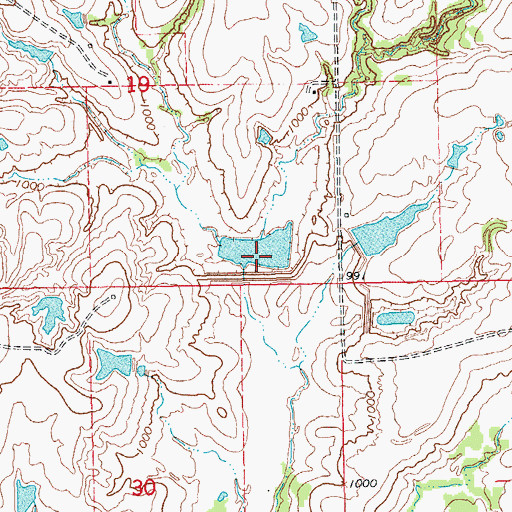 Topographic Map of Owl Creek Site 11 Dam, OK