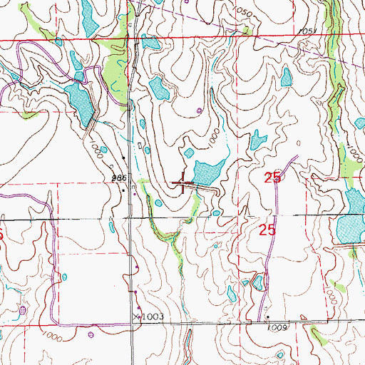 Topographic Map of Owl Creek Site 10 Dam, OK