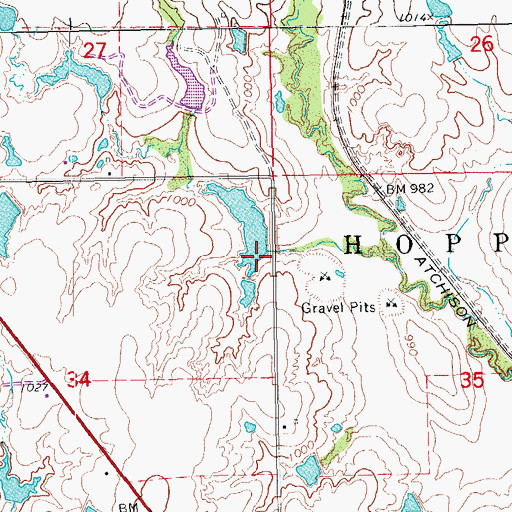 Topographic Map of Owl Creek Site 6 Dam, OK