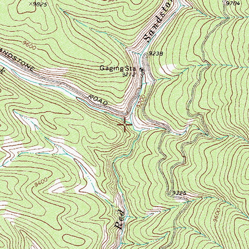 Topographic Map of Indian Creek, CO