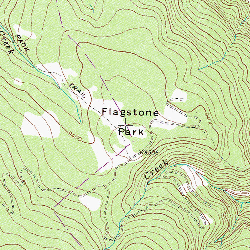 Topographic Map of Flagstone Park, CO