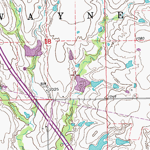 Topographic Map of Finn Creek Site 35 Reservoir, OK