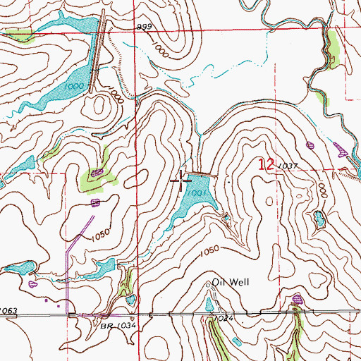Topographic Map of Finn Creek Site 29 Reservoir, OK