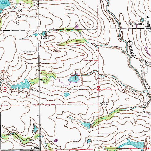 Topographic Map of Finn Creek Site 24 Reservoir, OK