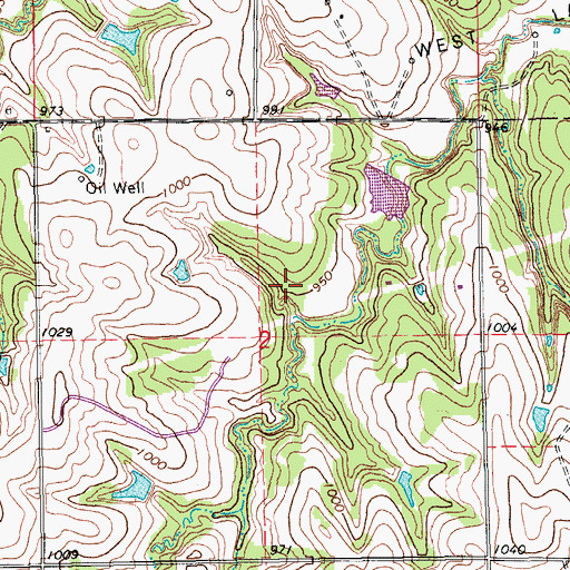 Topographic Map of Finn Creek Site 9 Reservoir, OK