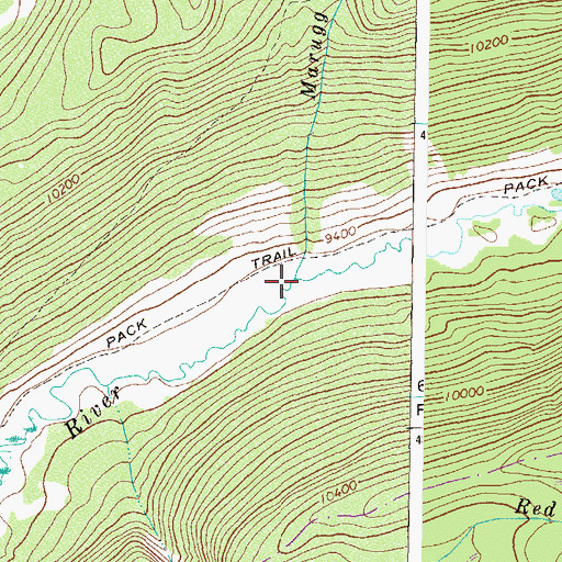 Topographic Map of Marugg Creek, CO