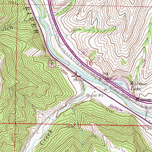Topographic Map of Eagle Valley, CO