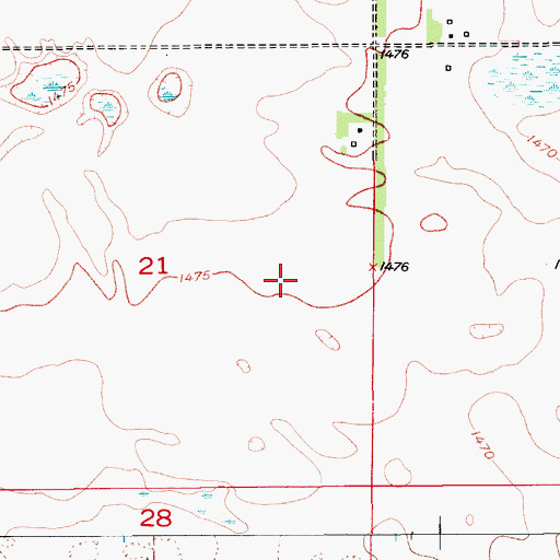 Topographic Map of Township of Minco, ND