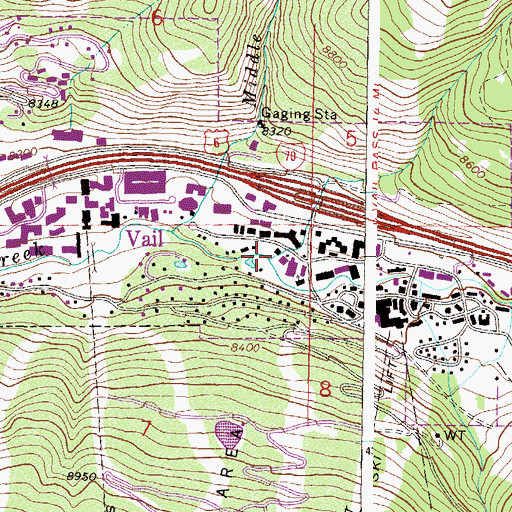 Topographic Map of Spraddle Creek, CO
