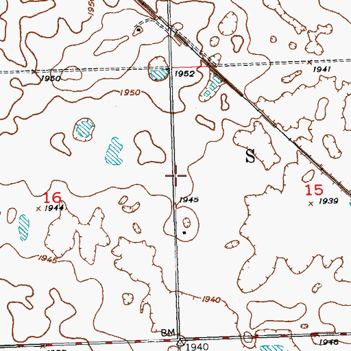 Topographic Map of Township of Soo, ND