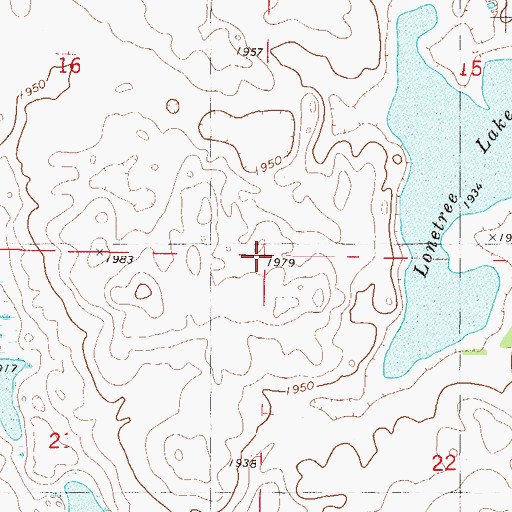 Topographic Map of Township of Richmond, ND