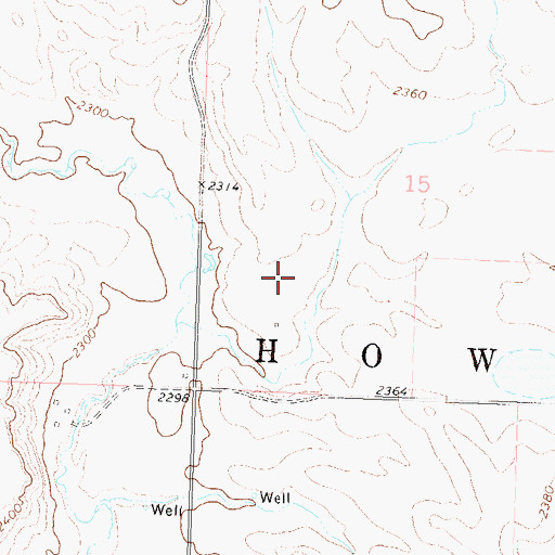 Topographic Map of Township of Howe, ND