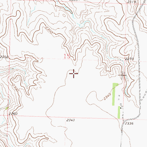 Topographic Map of Township of Schultz, ND