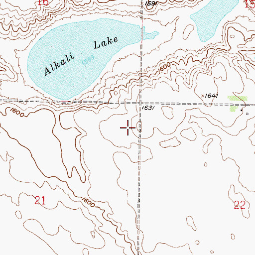 Topographic Map of Township of Spring Grove, ND