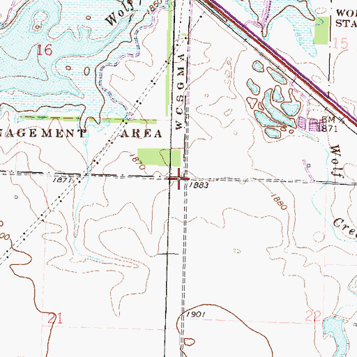 Topographic Map of Township of Victoria, ND