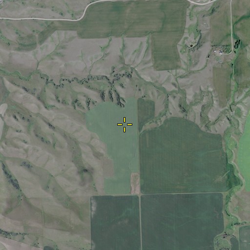 Aerial/Satellite Image of Township of Big Bend, ND