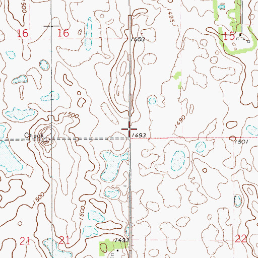 Topographic Map of Township of Cato, ND