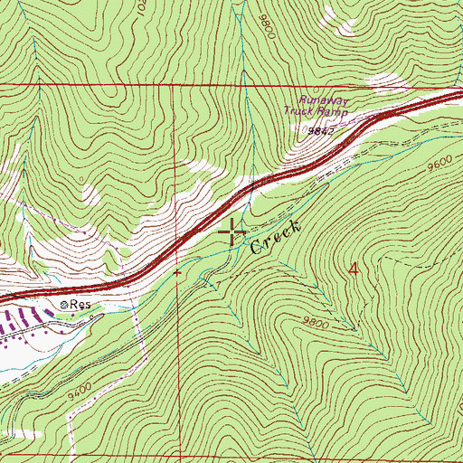 Topographic Map of Laskey Gulch, CO