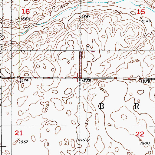 Topographic Map of Township of Bremen, ND