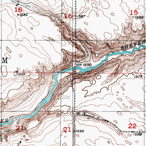 Topographic Map of Township of Fram, ND