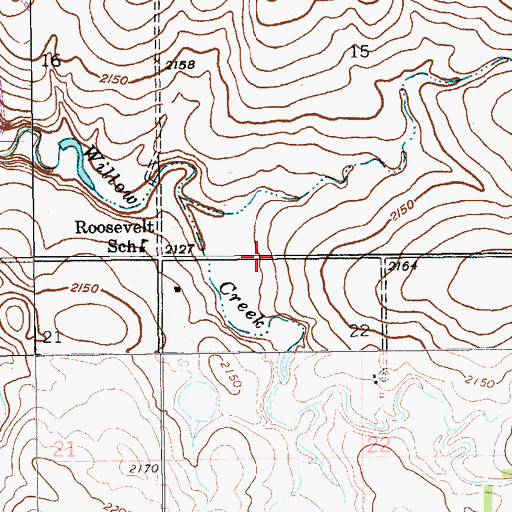 Topographic Map of Township of Climax, ND