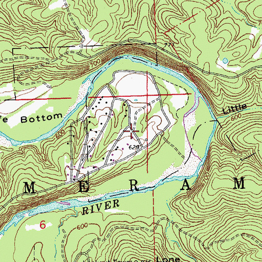 Topographic Map of Miramiguoa Park, MO