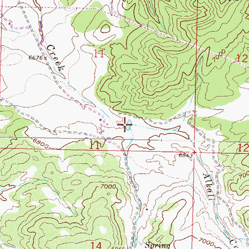 Topographic Map of McHatten Creek, CO