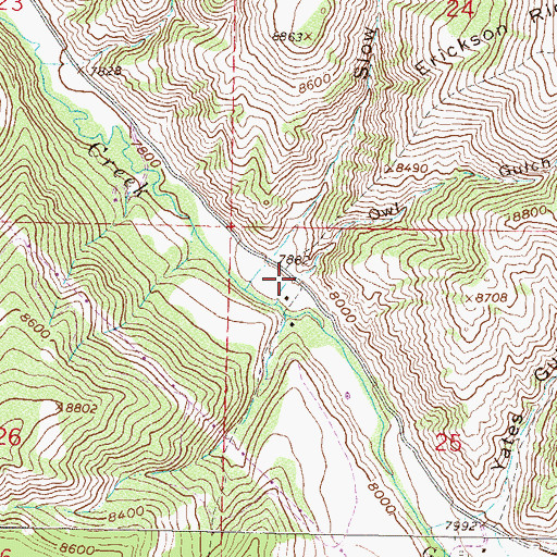 Topographic Map of Owl Gulch, CO