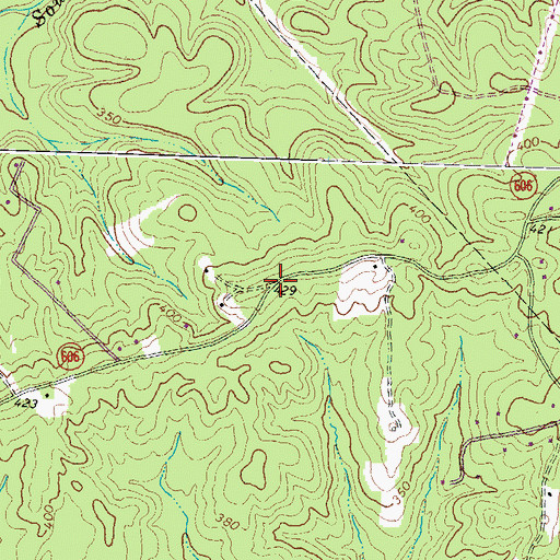 Topographic Map of Waltons Store Post Office (historical), VA