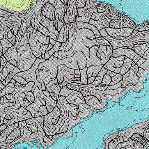 Topographic Map of Clover Hill Elementary School, VA
