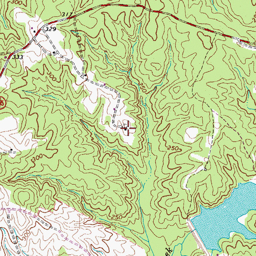 Topographic Map of Goode House, VA