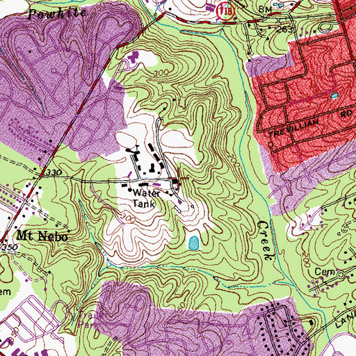Topographic Map of Industrial Home (historical), VA