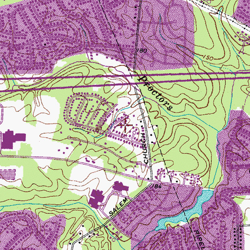 Topographic Map of Afton, VA