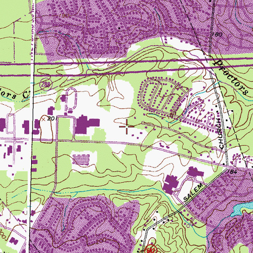 Topographic Map of Bird Athletic Complex, VA