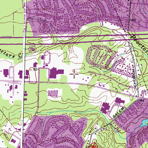 Topographic Map of Bird Park, VA