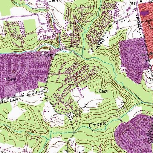 Topographic Map of Brentwood, VA
