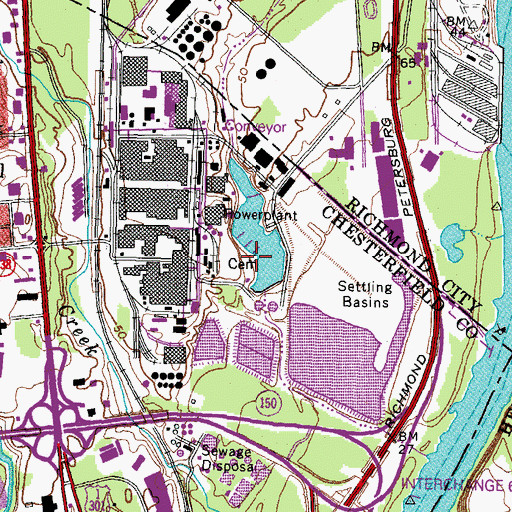 Topographic Map of Cary Cemetery, VA