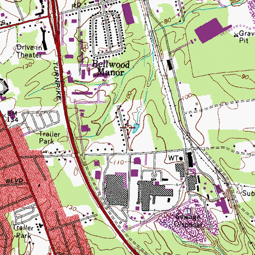 Topographic Map of Jean Court, VA