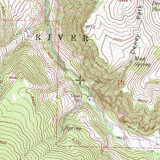 Topographic Map of Gypsum Creek Campground, CO