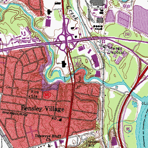 Topographic Map of Old Stone Bridge (historical), VA