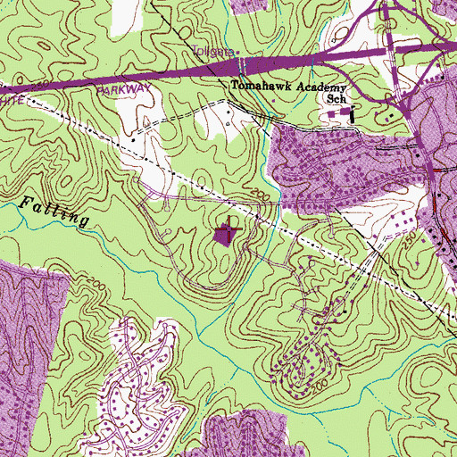 Topographic Map of Providence Elementary School, VA