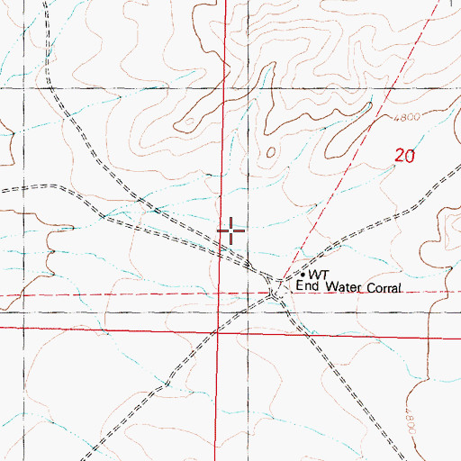 Topographic Map of Blye Canyon, AZ