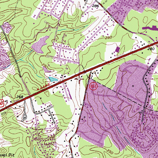 Topographic Map of Rock Castle Business Park, VA