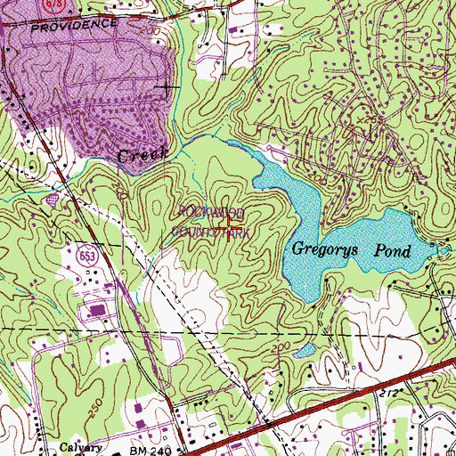 Topographic Map of Rockwood Park, VA